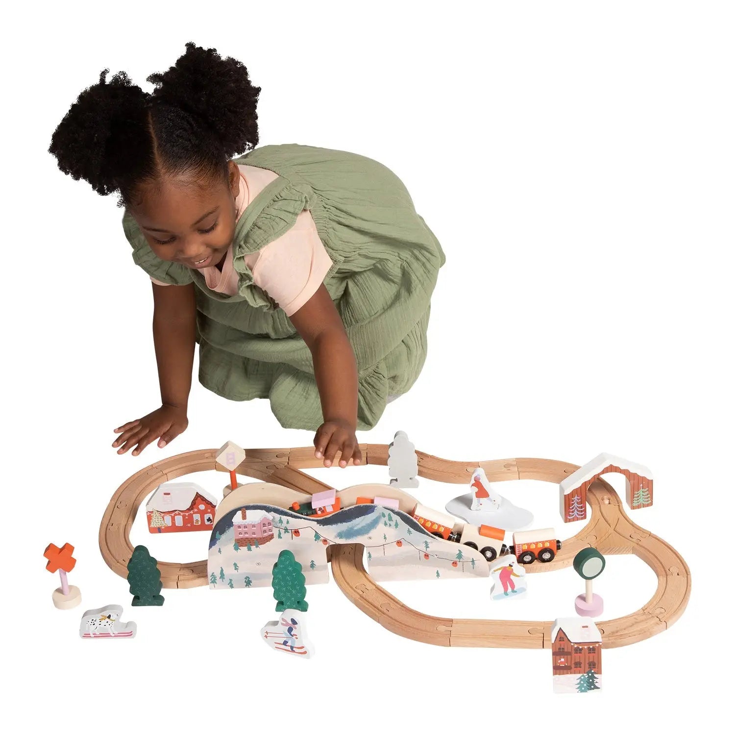 Alpine Express Wooden Toy Train Set by Manhattan Toy  Manhattan Toy   