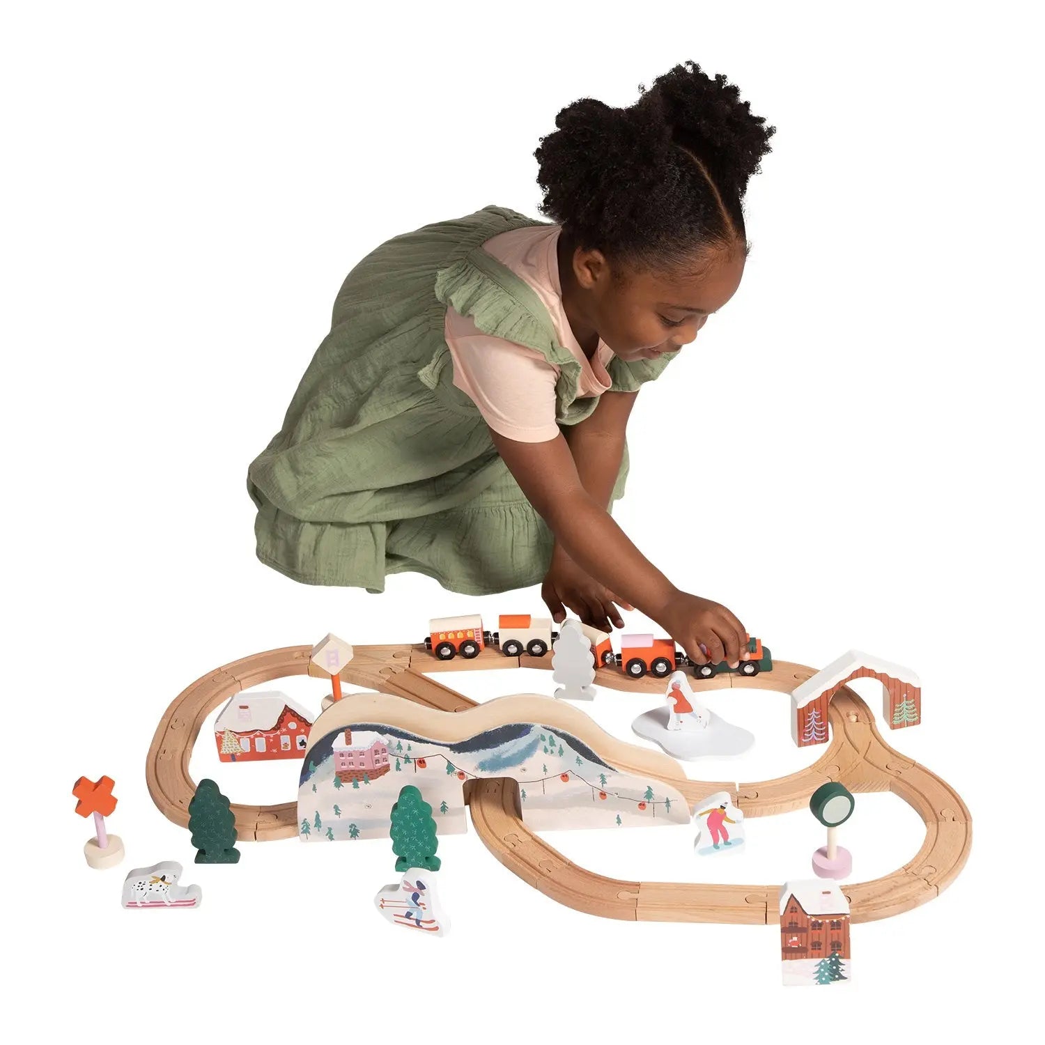 Alpine Express Wooden Toy Train Set by Manhattan Toy  Manhattan Toy   