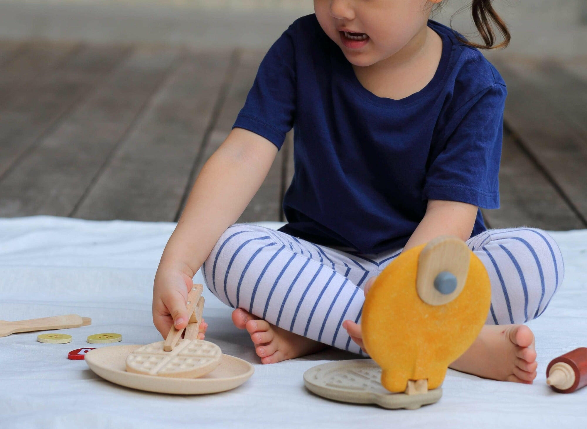 Waffle Set Kids Toys PlanToys   