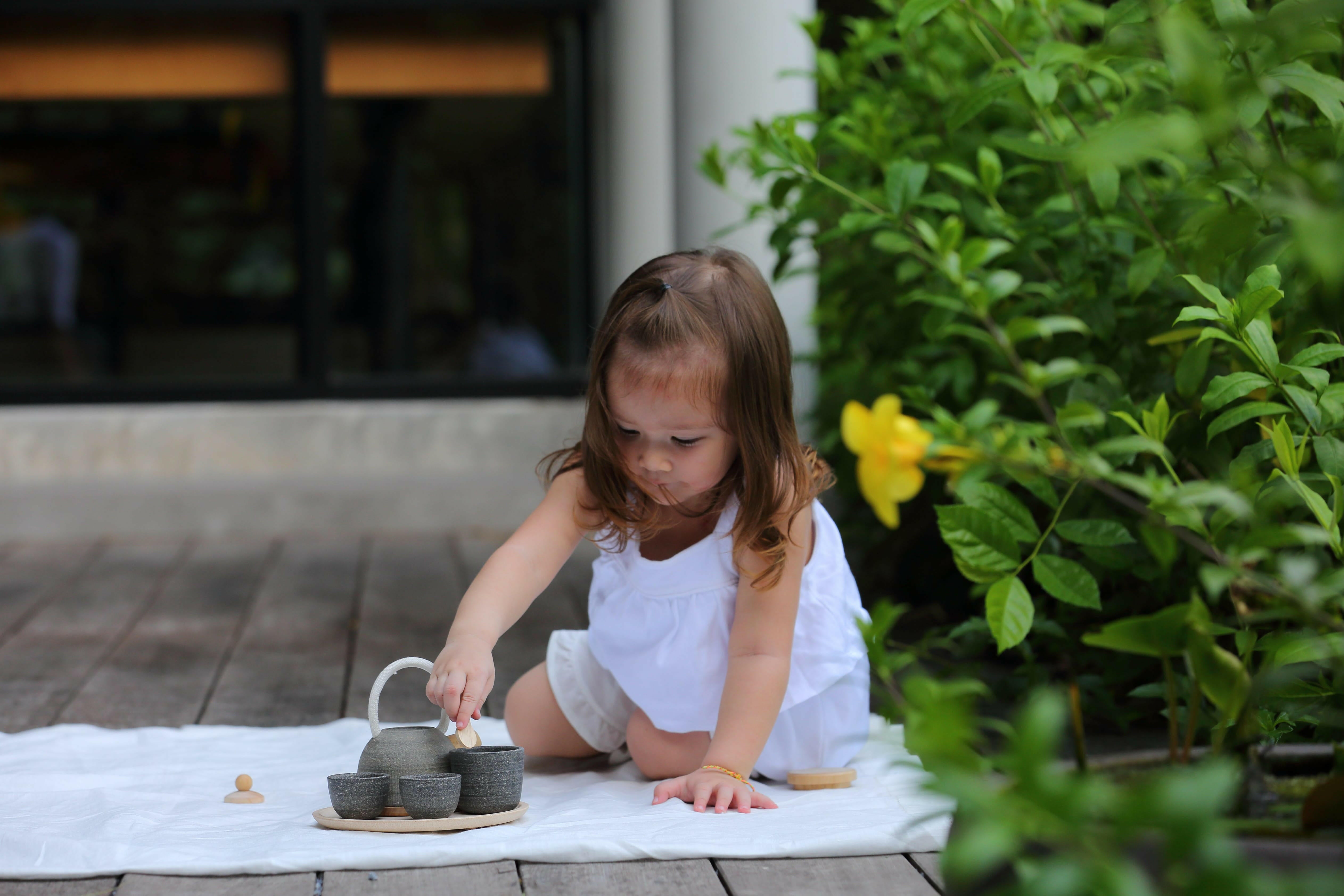 Classic Tea Set Pretend Play PlanToys   