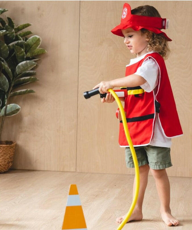 Fire Fighter Costume Kids Play Set  PlanToys   
