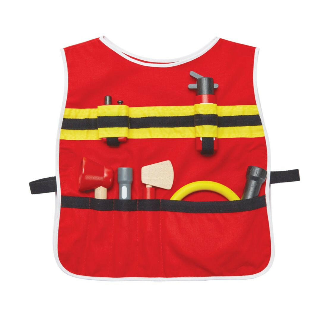 Fire Fighter Costume Kids Play Set  PlanToys   