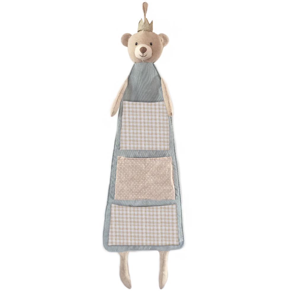 Bear Prince Fabric Hanging Organizer Organizer MON AMI   