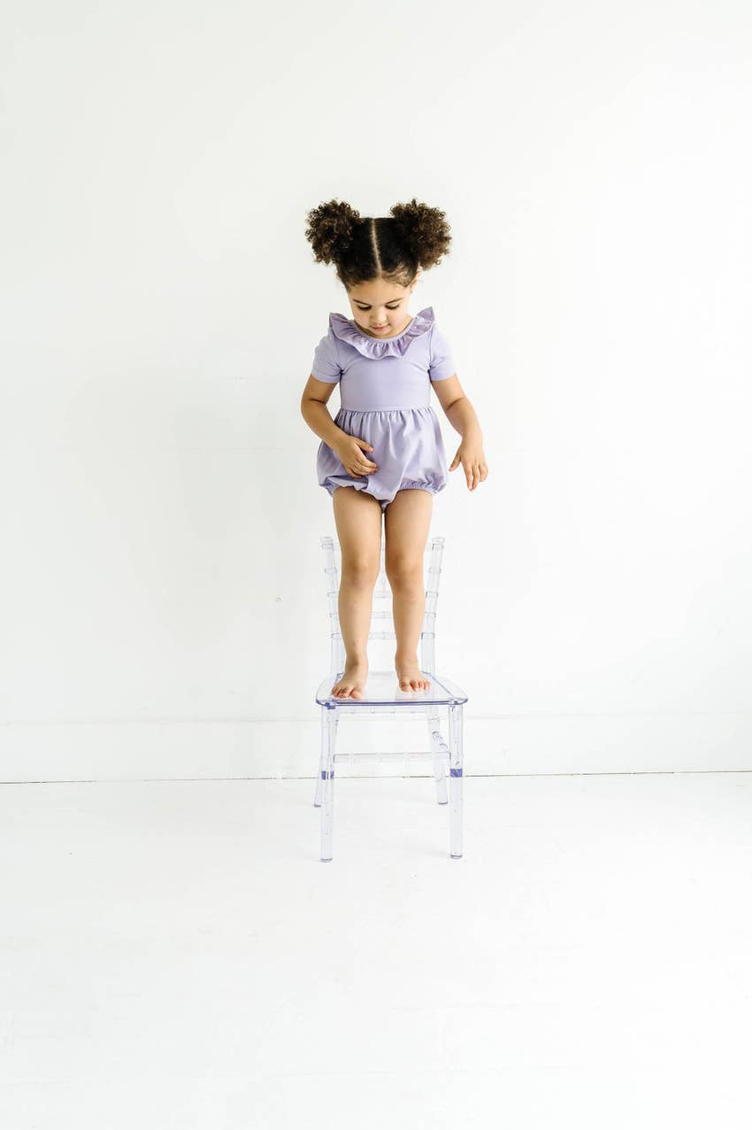 Harlow Romper in Lavender romper Ollie Jay   