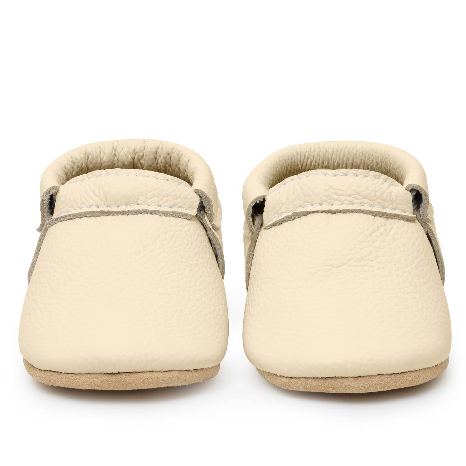 Latte Fringeless Moccasins Fringeless Moccasins BirdRock Baby   