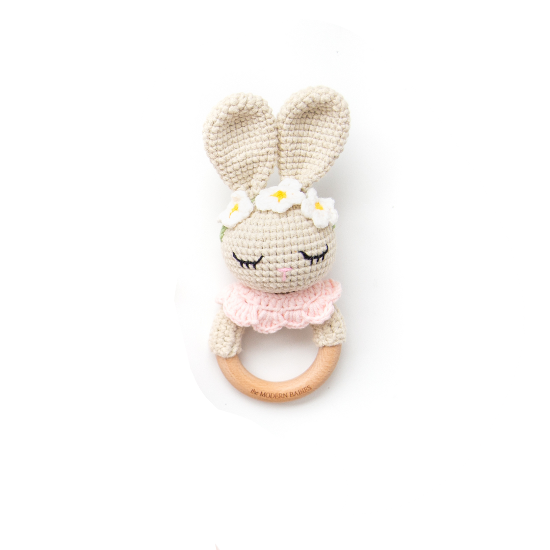 Daisy the Bunny Baby & Toddler The Modern Babies Rattle  