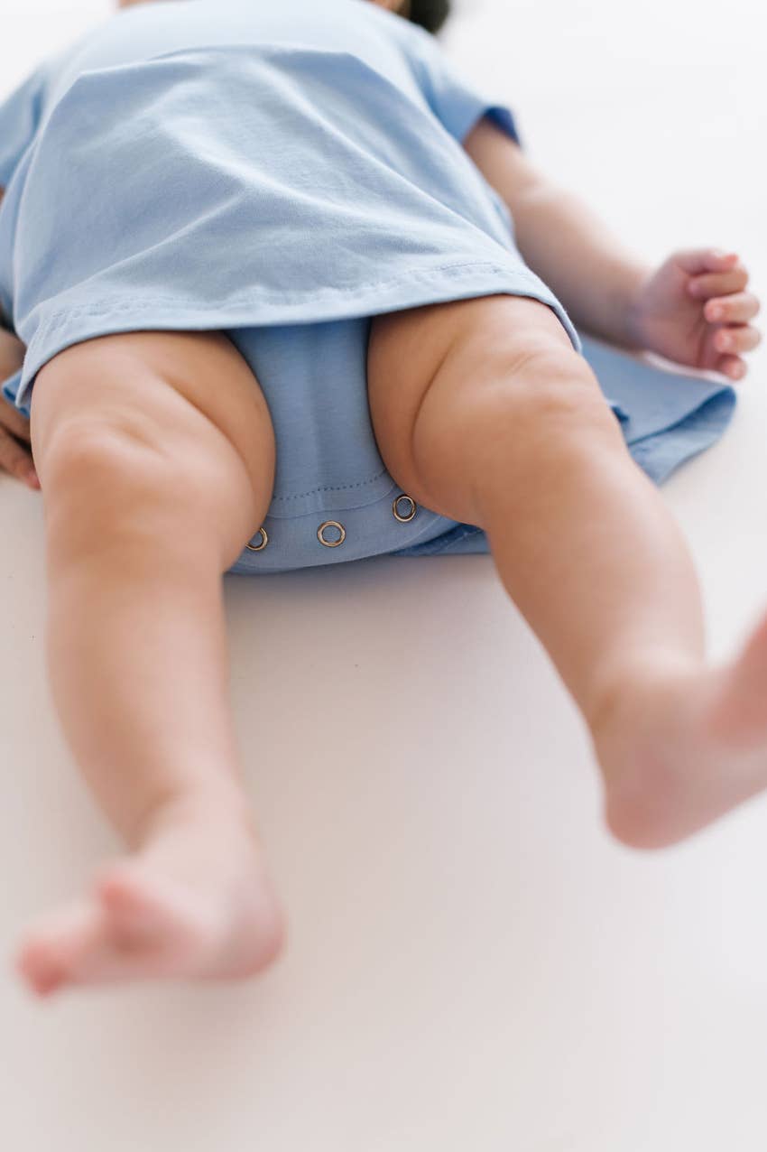 Skirted Leotard in Baby Blue  Ollie Jay   