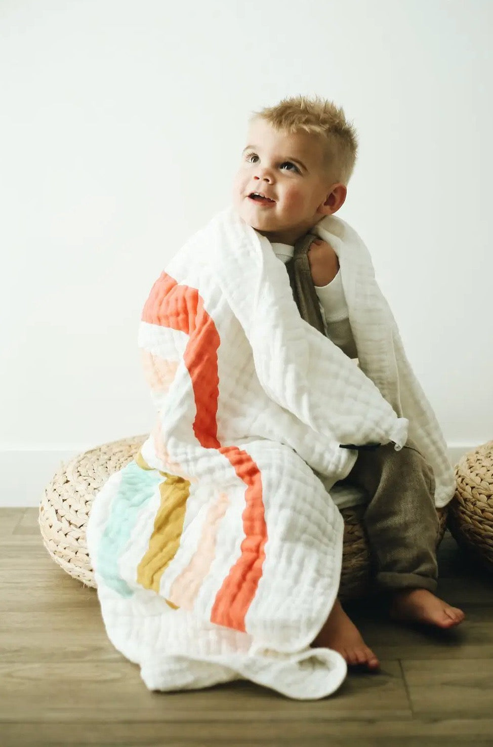 Rainbow Quilt Baby Essentials Clementine Kids   