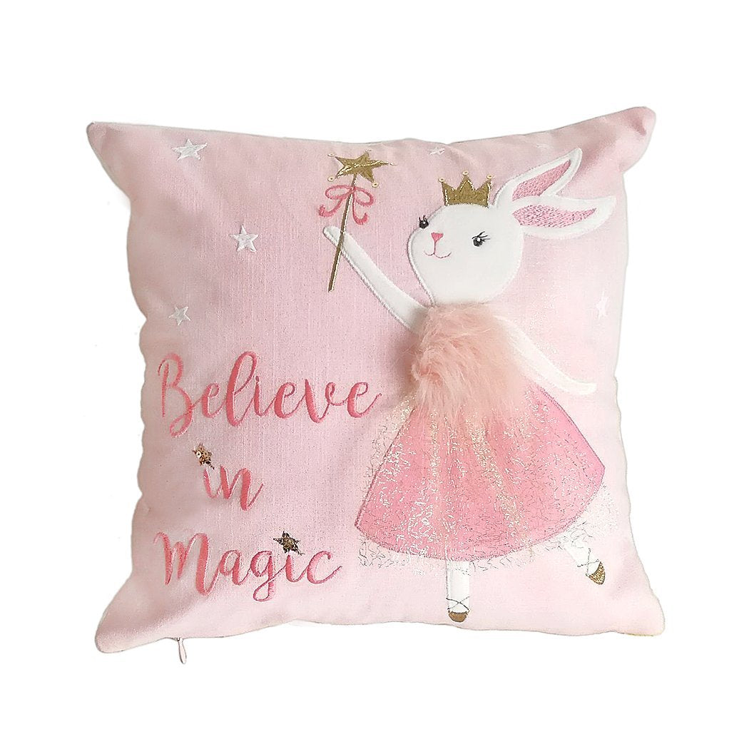 Whimsical 'Believe In Magic' 3D Decorative Pillow Pillow MON AMI   