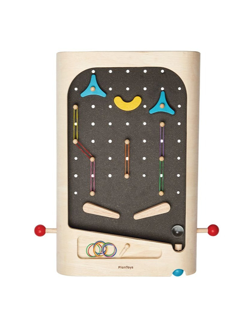 wooden pinball machine