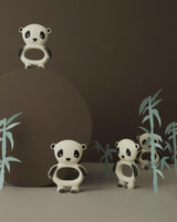 Panda Baby Teether - Offwhite / Black
