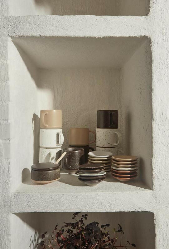 Hagi Sugar Bowl - White / Light Brown  OYOY   