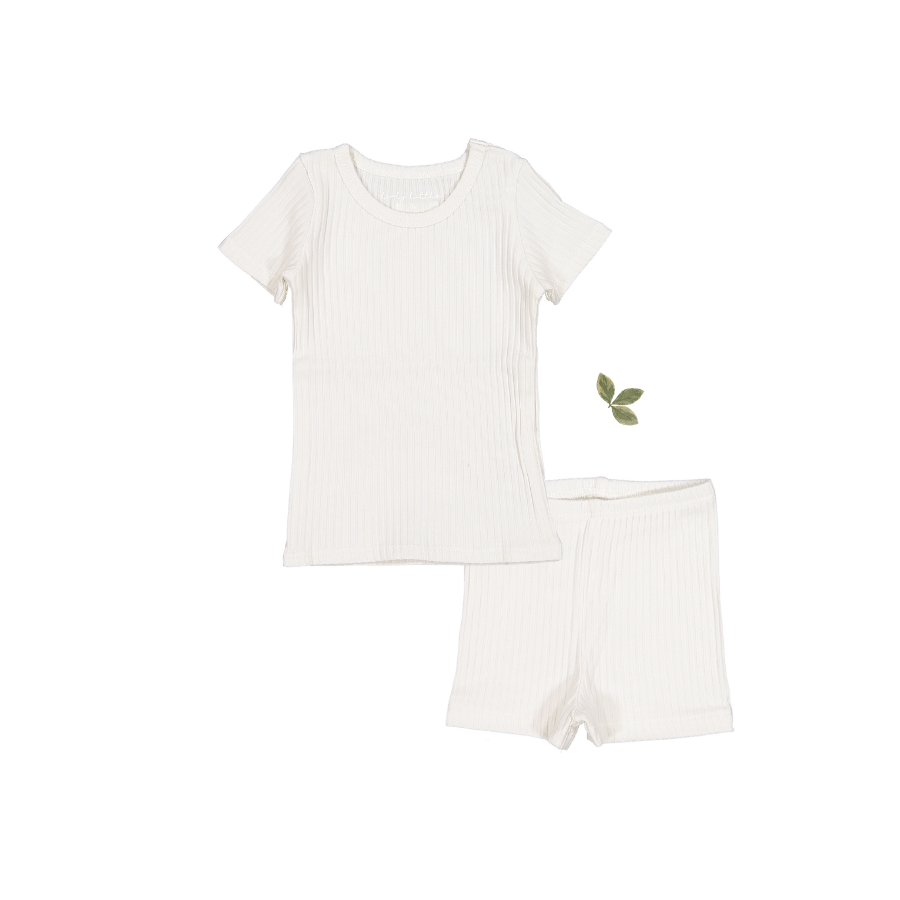 Short Sleeve Tee + Short  Lovely Littles 8y Pearl 