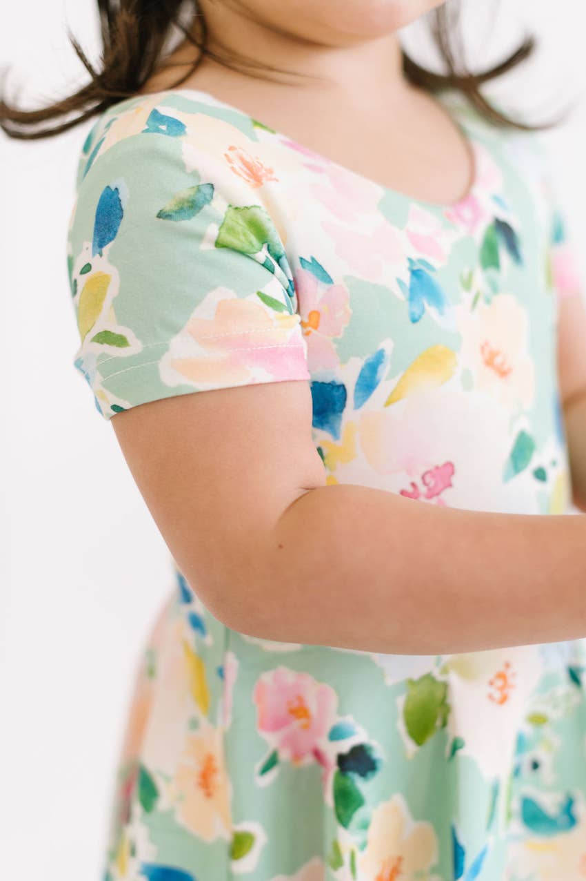 Skirted Leo in Watercolor Floral  Ollie Jay   