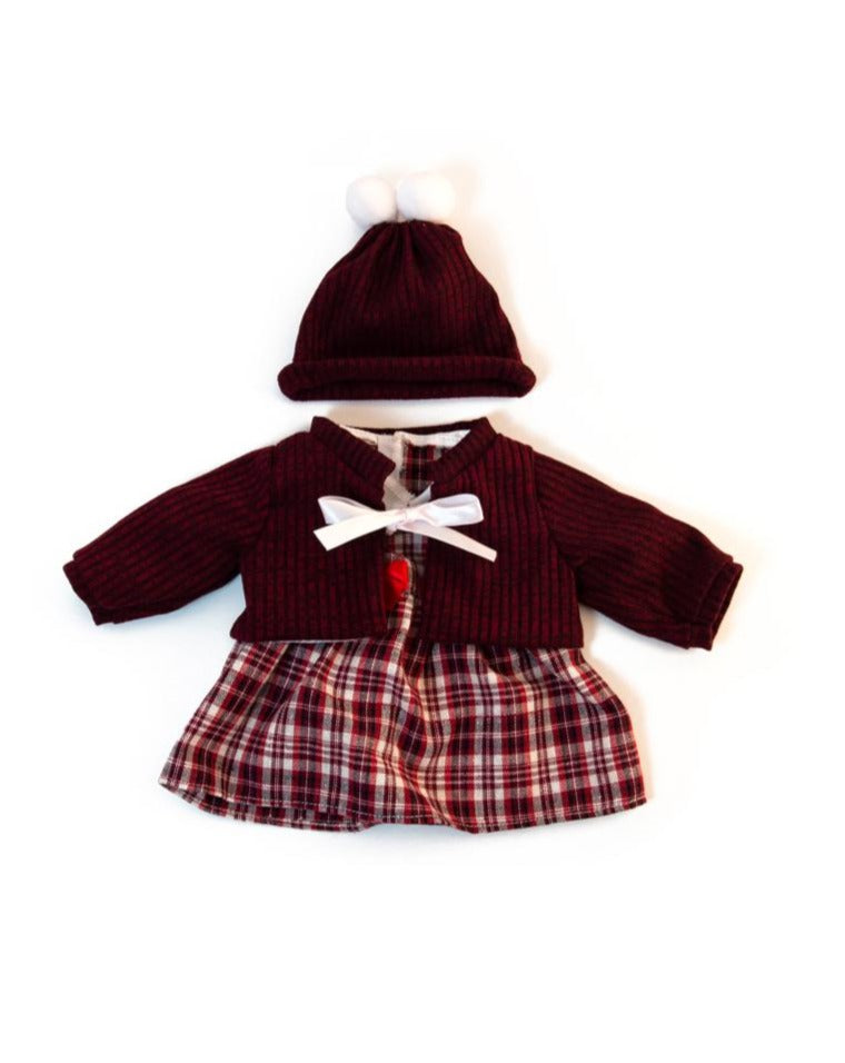 Baby Doll Cold Weather Dress set 15" Doll Clothing Miniland   