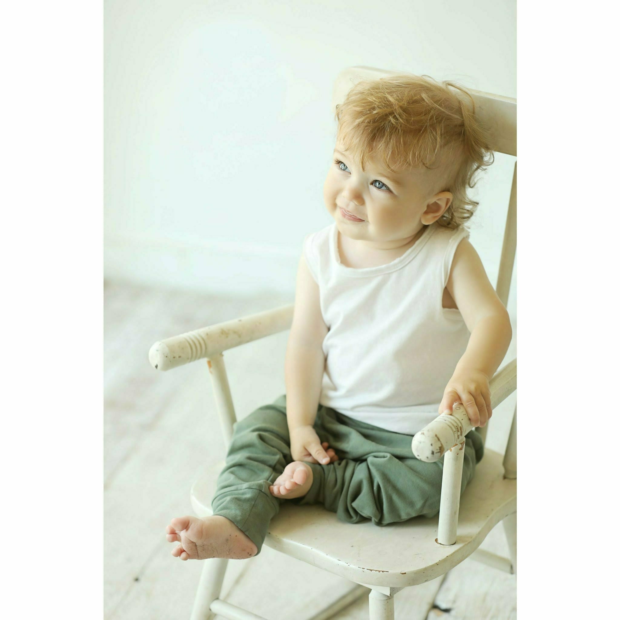 Asher Baby Tank Top White Tanks Be Mi Los Angeles   