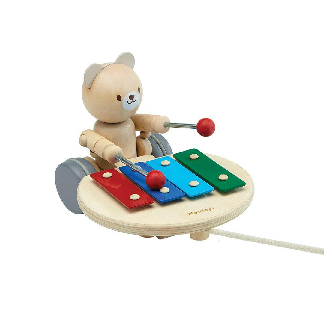 Pull Along Musical Bear  PlanToys   