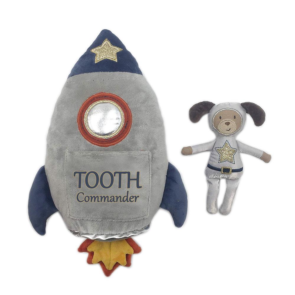 Spaceship 'Tooth Commander' Pillow And Doll Set Stuffed Toy MON AMI   