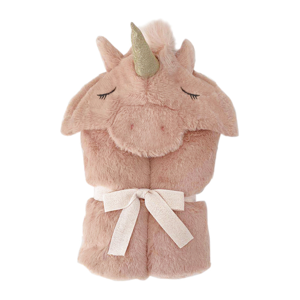 'Uliana' Plush Unicorn Hooded Blanket Blanket MON AMI   