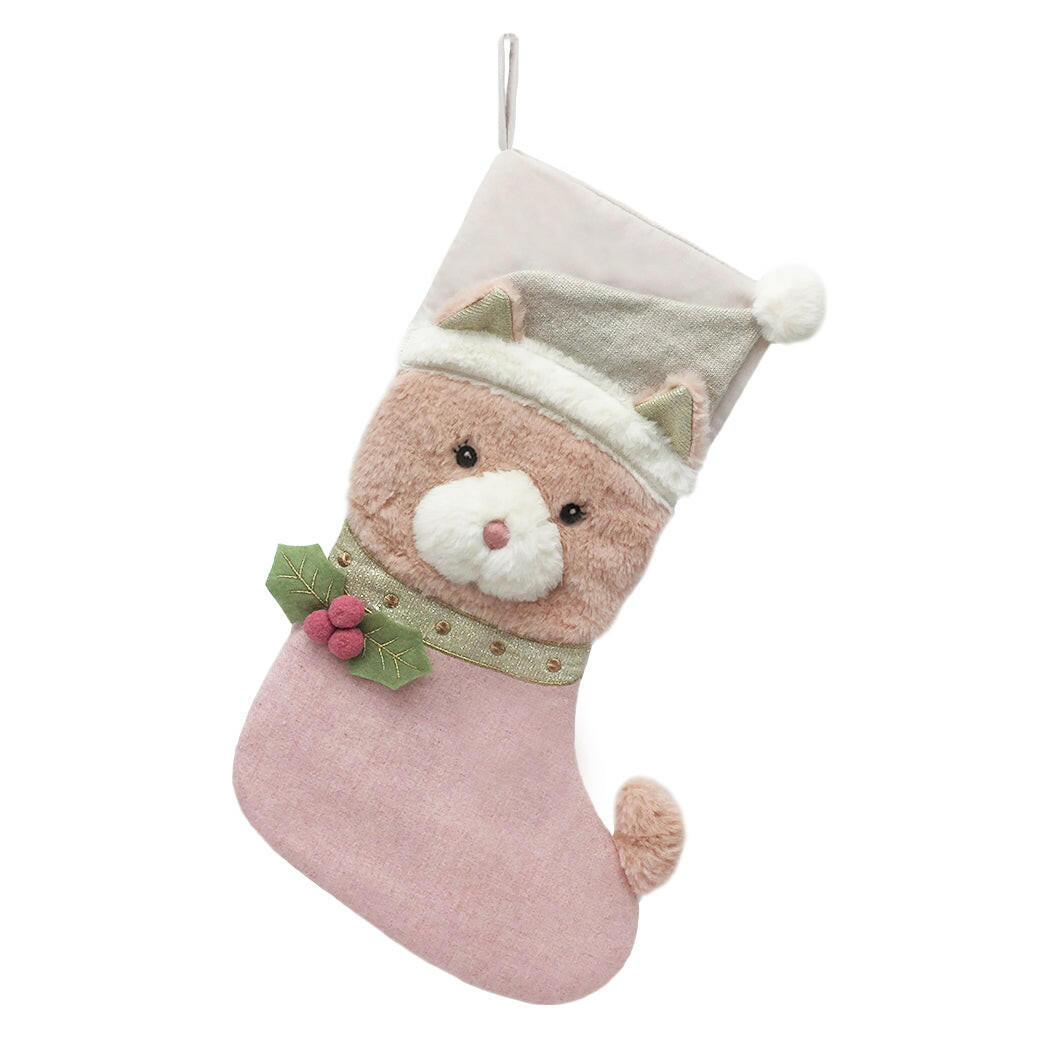 Merry Kitty Christmas Stocking Stocking MON AMI   