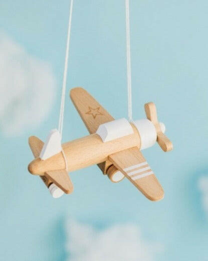 Hikoki propeller - Wooden Wind-up Propeller Plane Kids Propeller Plane Toy kiko+ and gg*   
