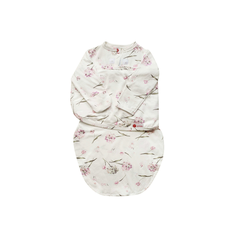 Sleeper Sack 100% Cotton Jersey embé® Clustered Flowers Newborn (6-14lbs) E-Commerce Packaging