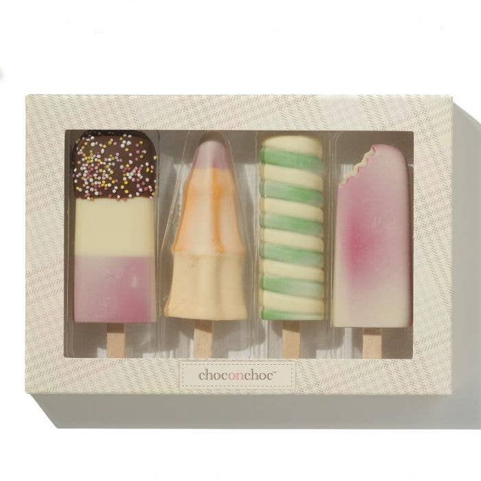 Chocolate Ice Lollies Lollipops Choc on Choc   