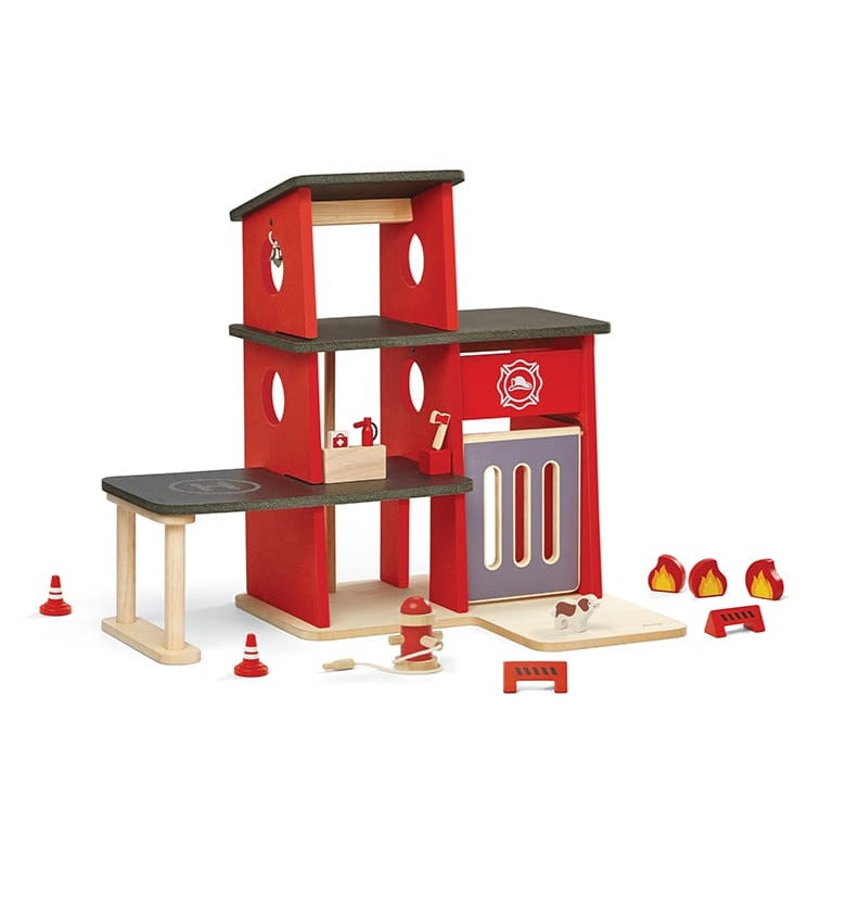 Plan Toys Fire Station Dollhouses PlanToys   