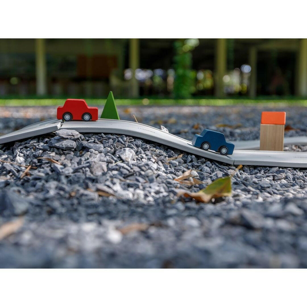 Rubber Road & Rail Set - Medium  PlanToys   