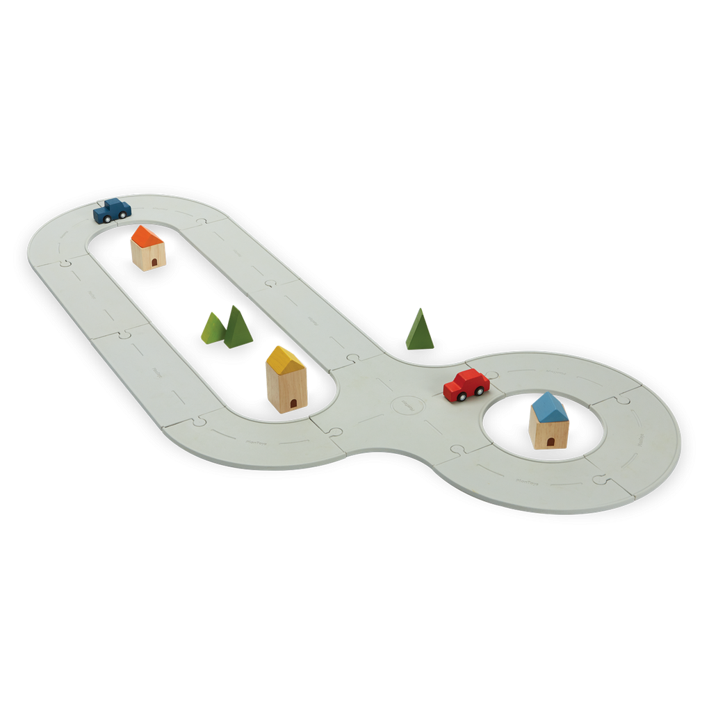Rubber Road & Rail Set - Medium  PlanToys   