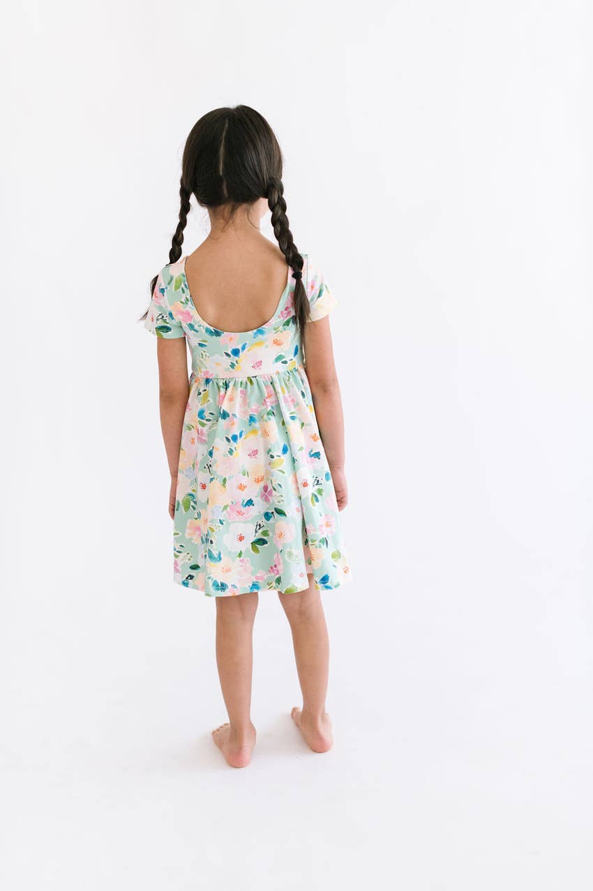 Classic Twirl in Watercolor Floral  Ollie Jay   