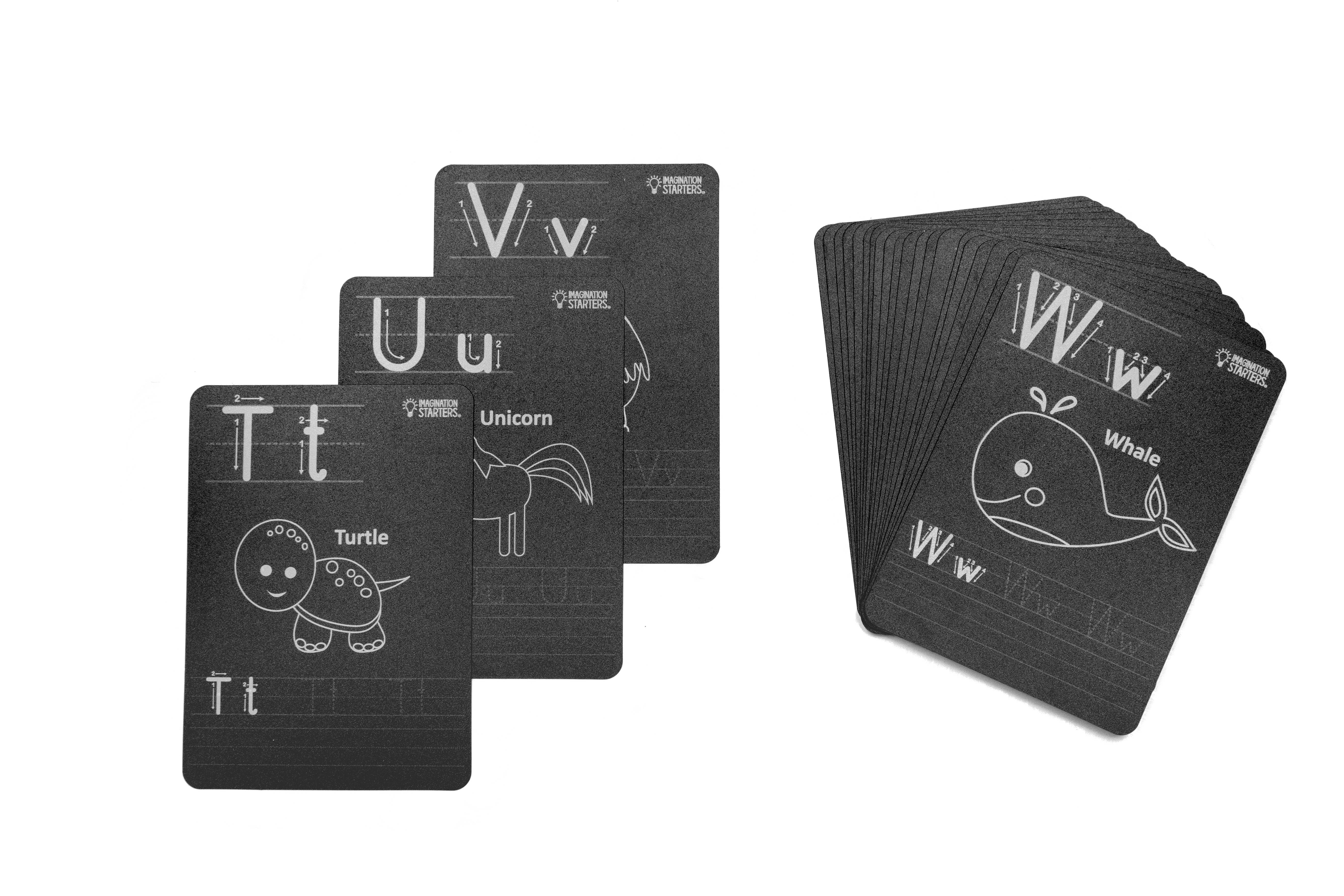 Chalkboard Alphabet Card Set  Imagination Starters   