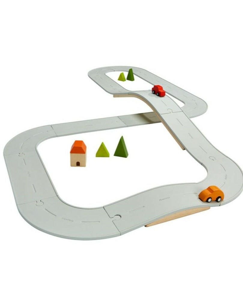 Rubber Road & Rail Set – Large  PlanToys   