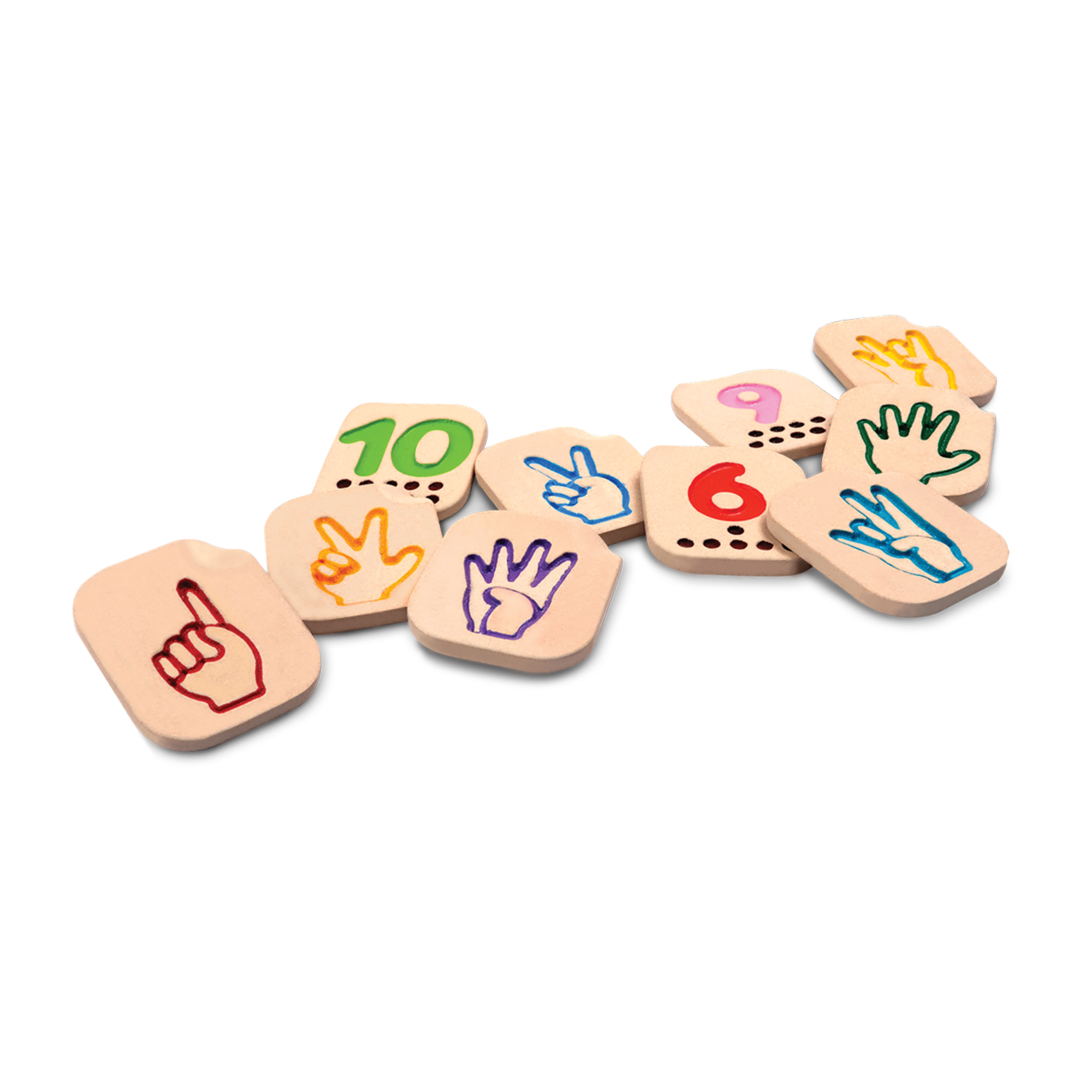 Hand Sign Numbers 1 - 10 Kids Toys PlanToys   