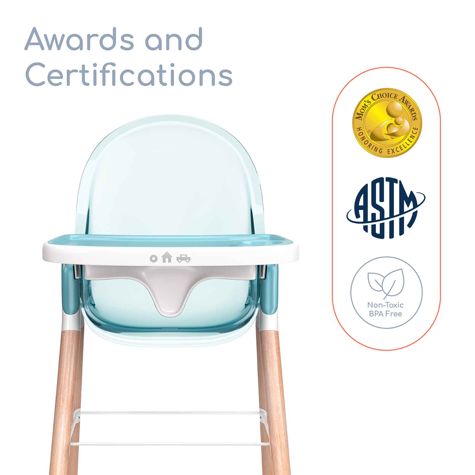 Children of Design 6 in 1 Deluxe High Chair  Children of Design   