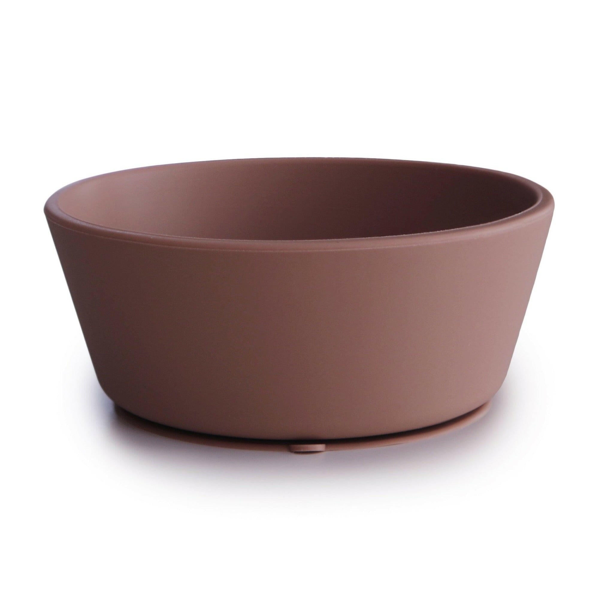 Silicone Suction Bowl Feeding Mushie Cloudy Mauve  