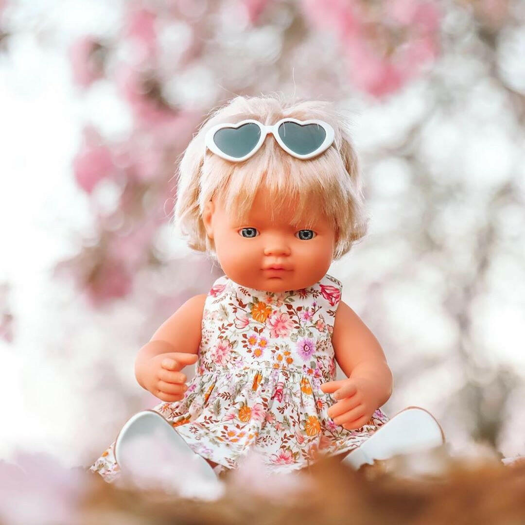 Baby Girl Doll - Blonde Dolls Miniland   