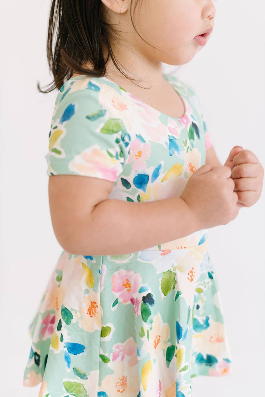 Skirted Leo in Watercolor Floral  Ollie Jay   