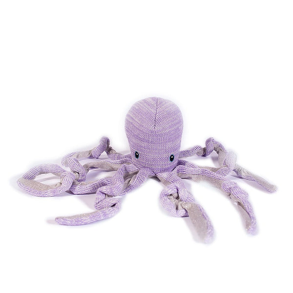 'Orla' Octopus Cotton Knit Baby Rattle