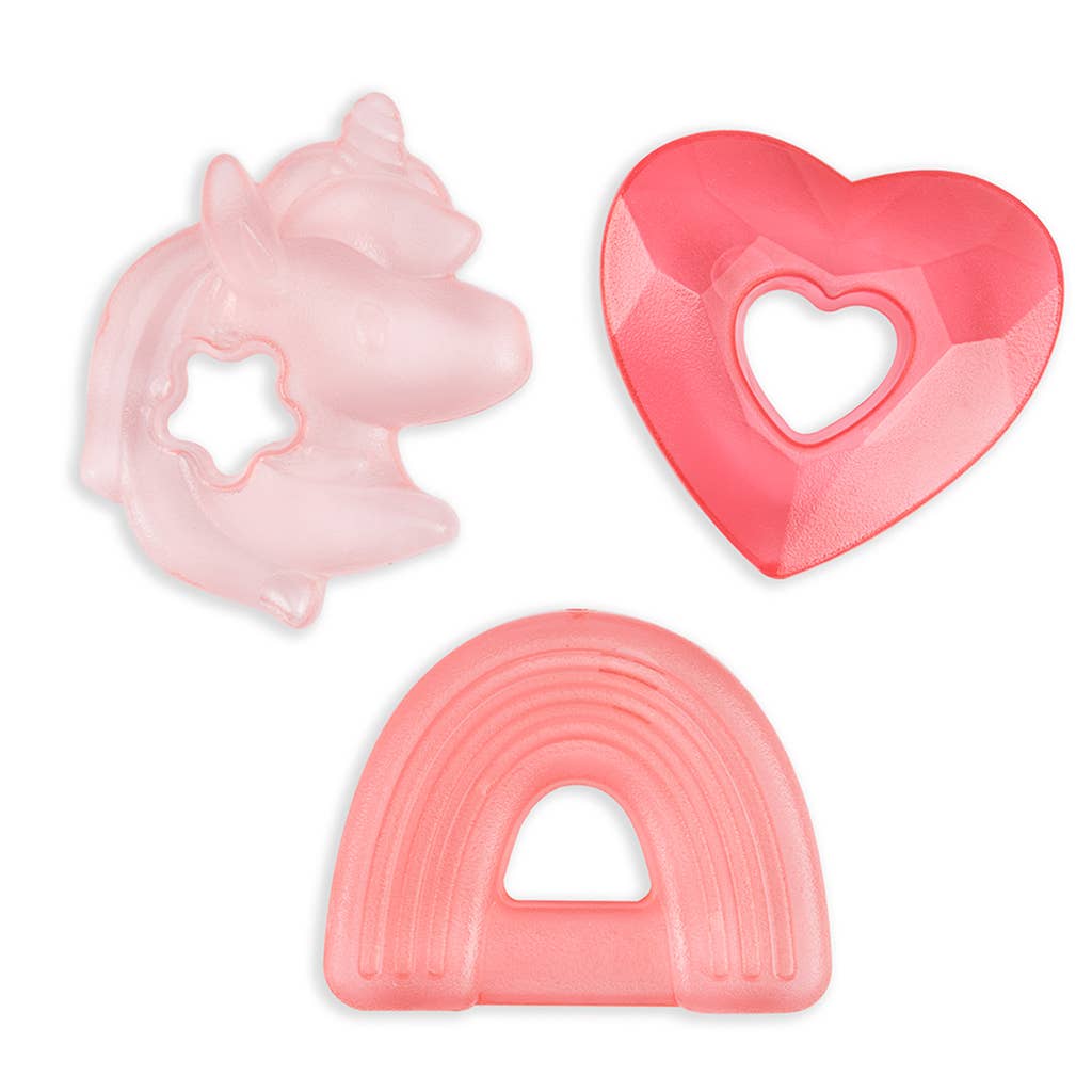 Cutie Coolers™ Unicorn Water Filled Teethers (3-pack) Baby Essentials Itzy Ritzy   