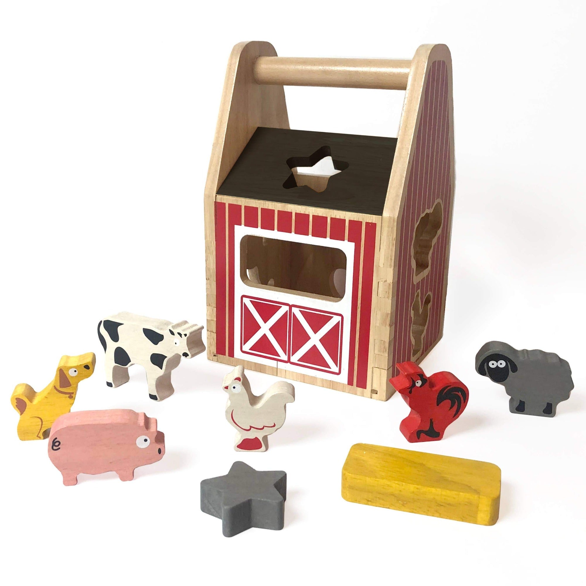 Barnyard Shape Sorter Wooden Toys BeginAgain   