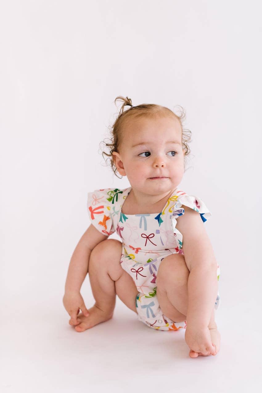 Emmy Romper in Rain-Bows romper Ollie Jay   