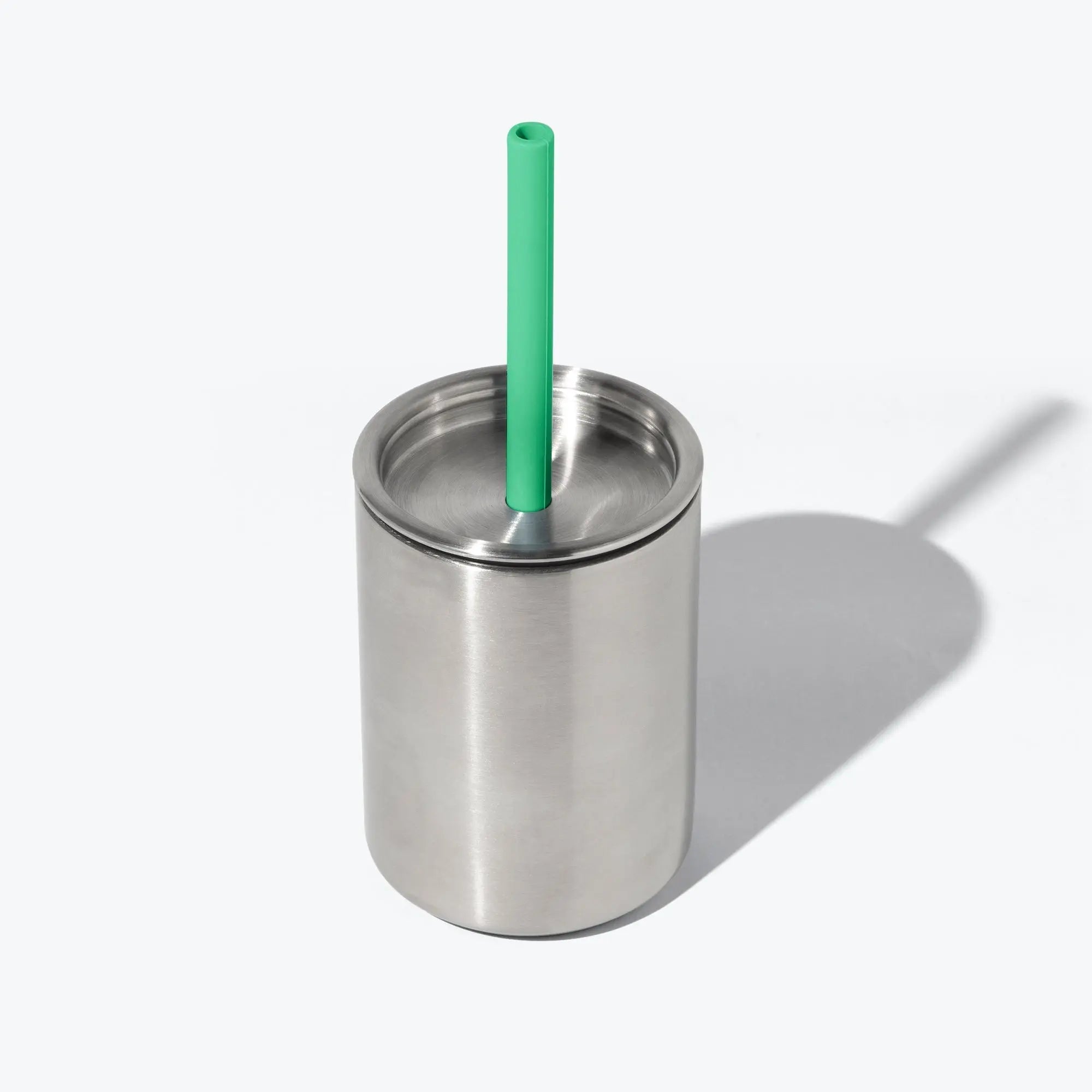 8 oz. Avanchy Stainless Steel Baby Toddler Spill Proof Cup with Straw Sippy Cups Avanchy Sustainable Baby Dishware 8 oz. Cup Green 