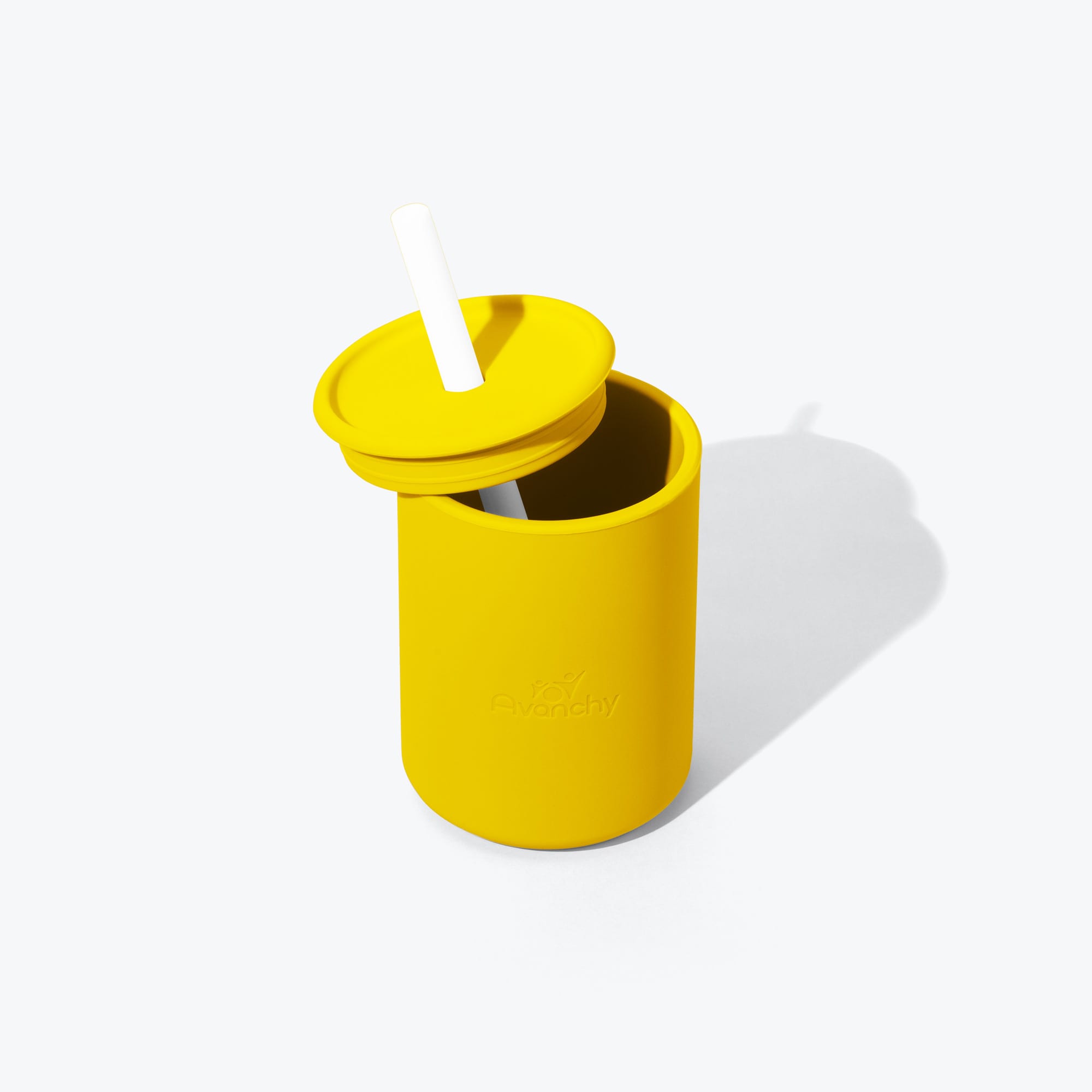 8 oz. Avanchy La Petite Medium Silicone Sippy Cup Sippy Cups Avanchy Sustainable Baby Dishware 8 oz. Cup Yellow 