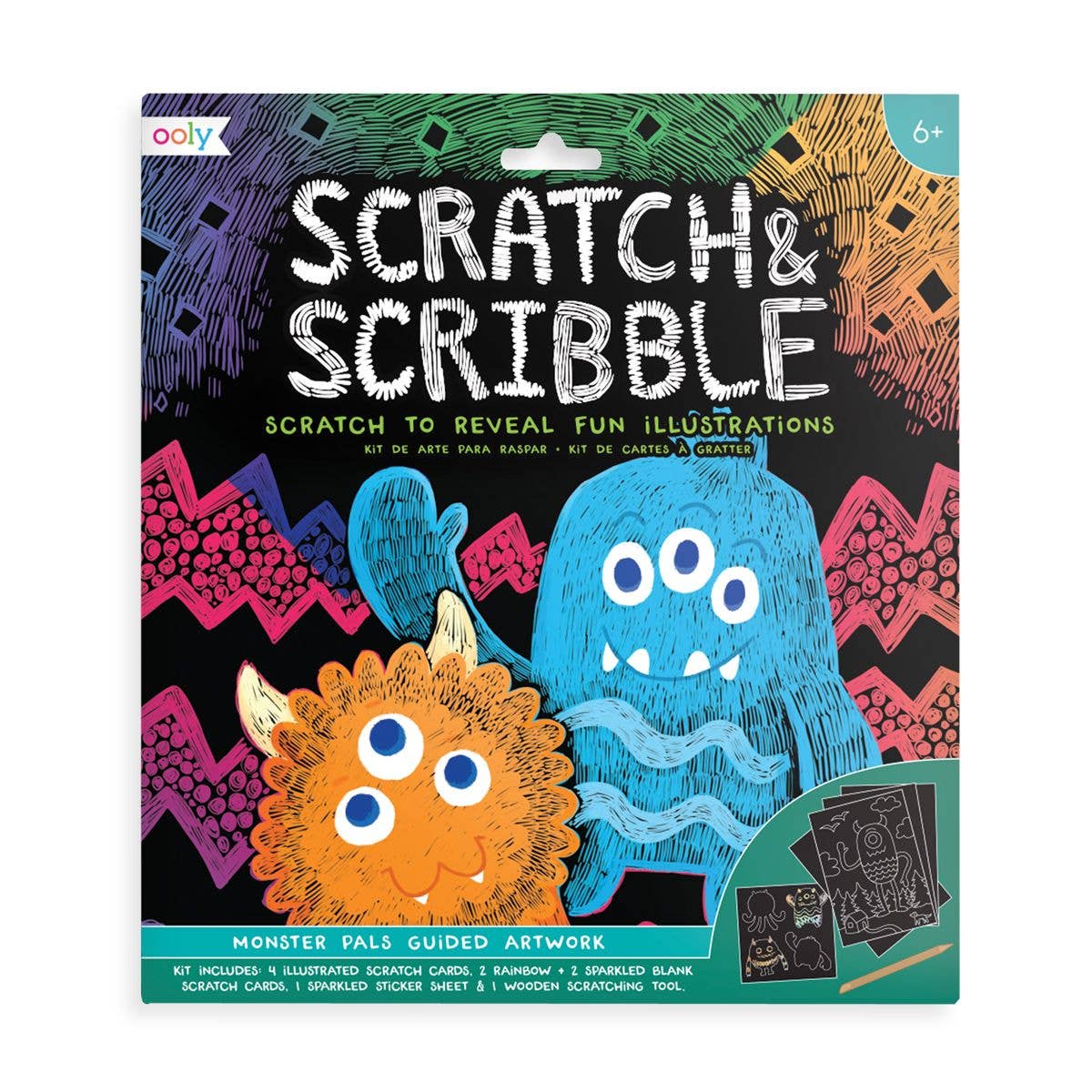 Scratch & Scribble - Monster Pals Art Supplies OOLY - Art & School Supplies   