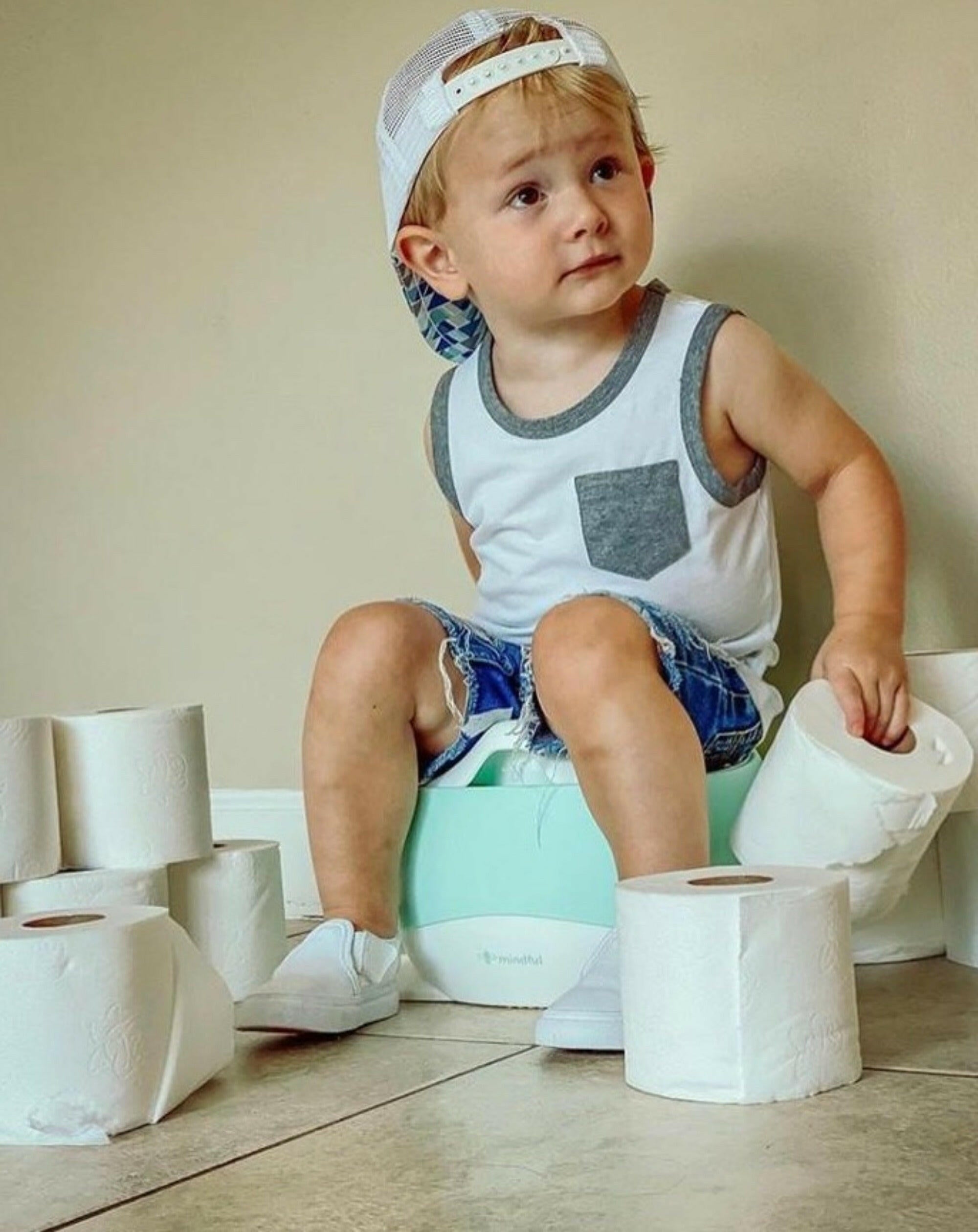 Moby Whale Potty Trainer - Mint Training Potties Be Mindful   