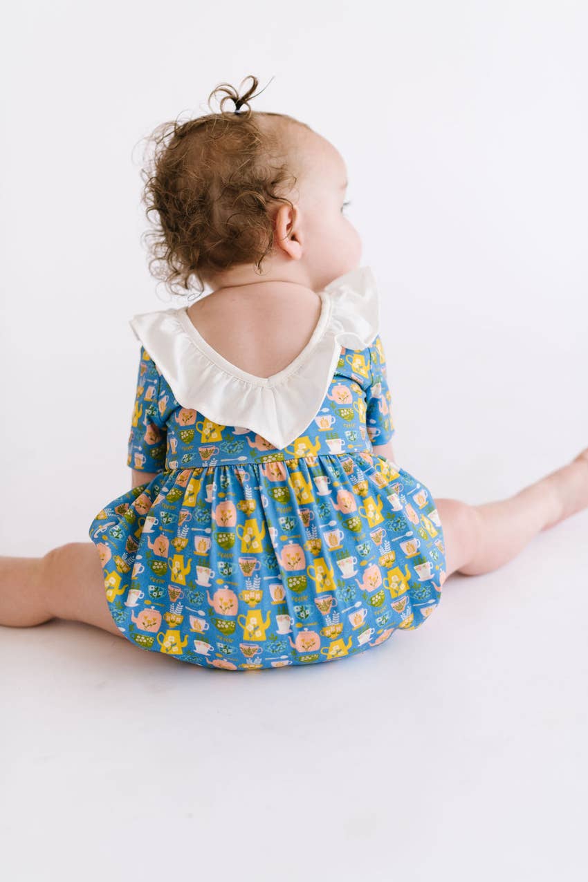 Harlow Romper in Tea Party romper Ollie Jay   