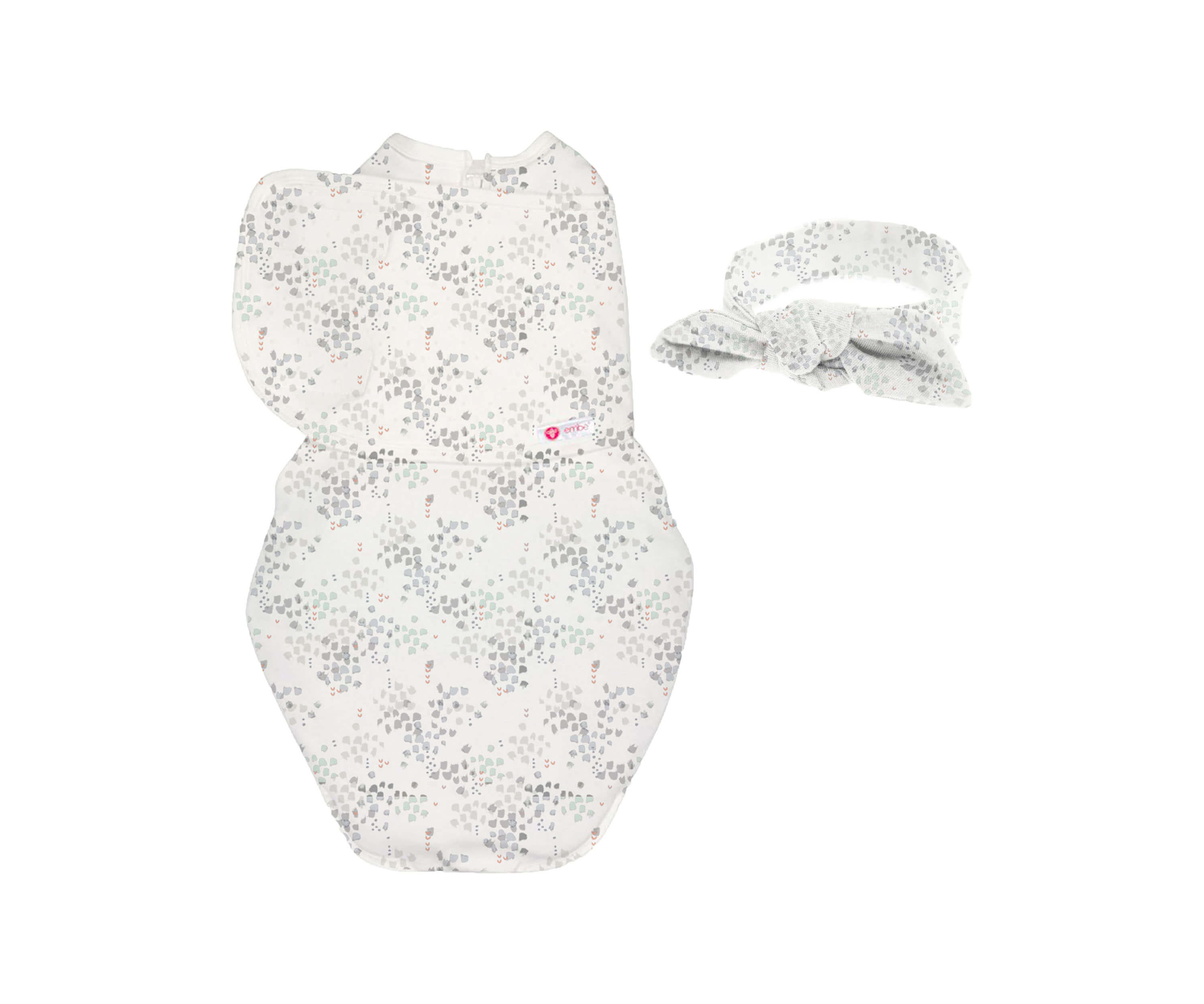 Headband and Starter Swaddle Original Bundle Swaddling Blankets embé® Disperse Newborn (6-14lbs) 