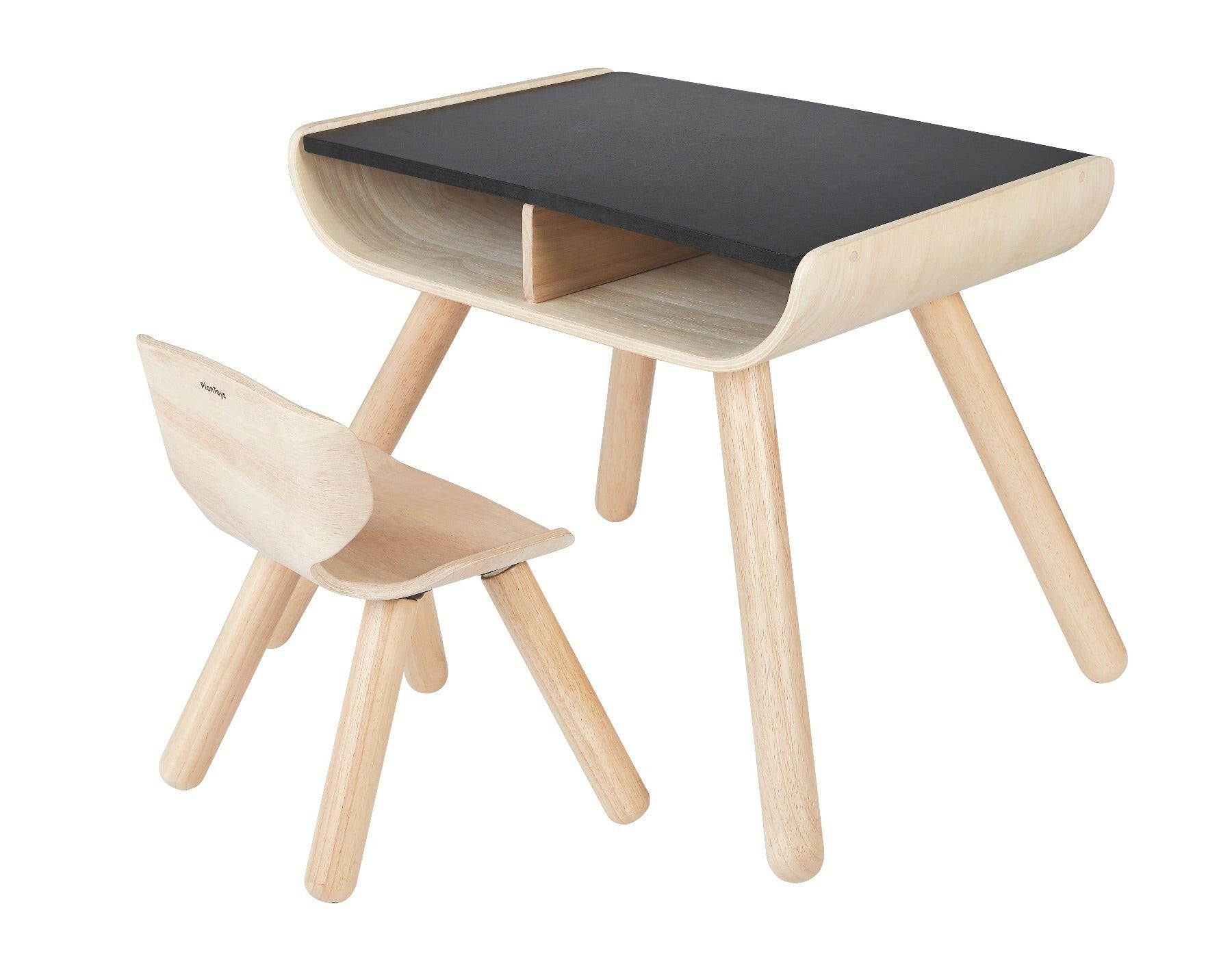 Toddler Desk & Chair - Black Furniture PlanToys   