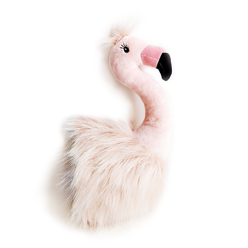 Plush Flamingo Wall Mount Stuffed Toy MON AMI   